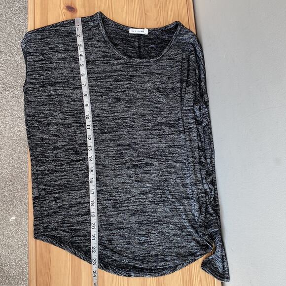 Rag & Bone Hudson Long Sleeve Shirt Marled Grey S - Picture 8 of 8